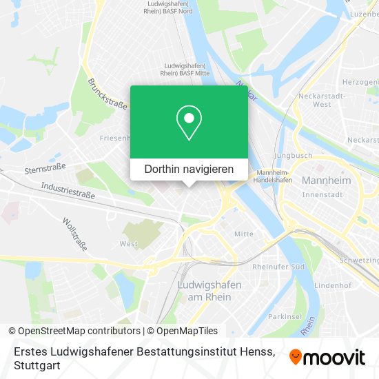 Erstes Ludwigshafener Bestattungsinstitut Henss Karte