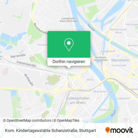 Kom. Kindertagesstätte Schanzstraße Karte