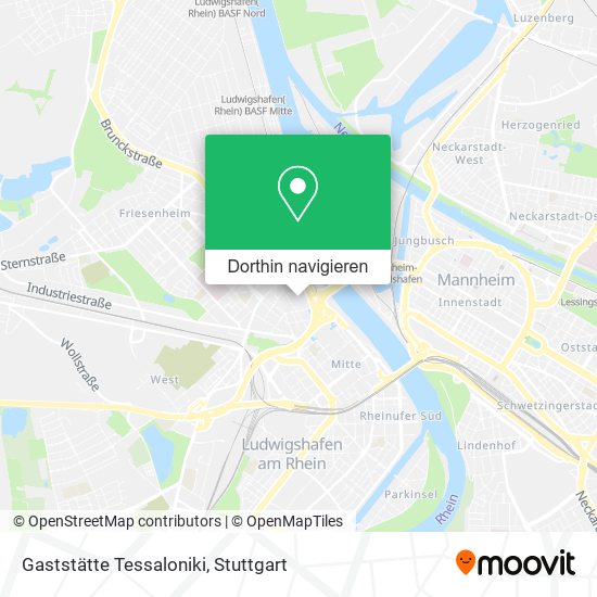 Gaststätte Tessaloniki Karte