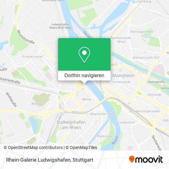 Rhein-Galerie Ludwigshafen Karte