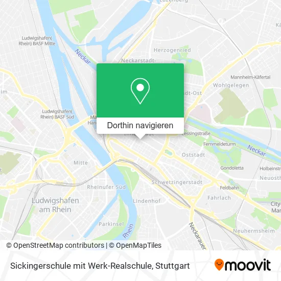 Sickingerschule mit Werk-Realschule Karte