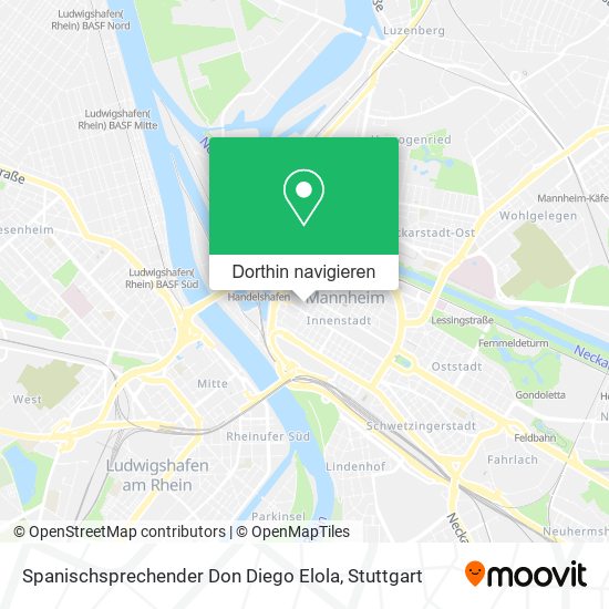 Spanischsprechender Don Diego Elola Karte