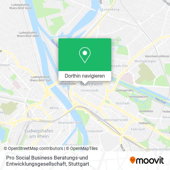 Pro Social Business Beratungs-und Entwicklungsgesellschaft Karte