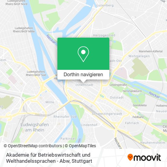 Akademie für Betriebswirtschaft und Welthandelssprachen - Abw Karte