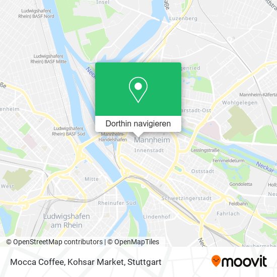 Mocca Coffee, Kohsar Market Karte