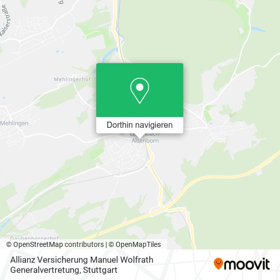Allianz Versicherung Manuel Wolfrath Generalvertretung Karte