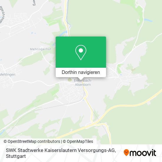 SWK Stadtwerke Kaiserslautern Versorgungs-AG Karte