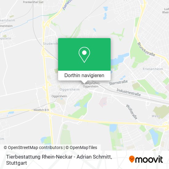 Tierbestattung Rhein-Neckar - Adrian Schmitt Karte