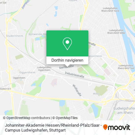 Johanniter-Akademie Hessen / Rheinland-Pfalz / Saar - Campus Ludwigshafen Karte