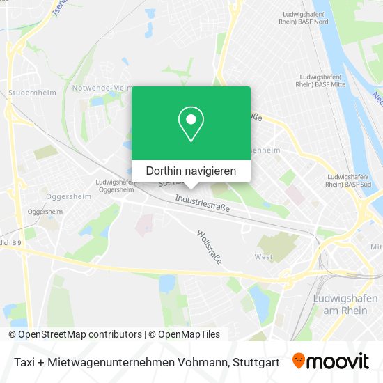 Taxi + Mietwagenunternehmen Vohmann Karte