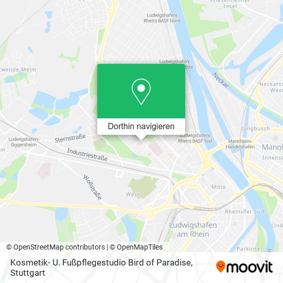 Kosmetik- U. Fußpflegestudio Bird of Paradise Karte