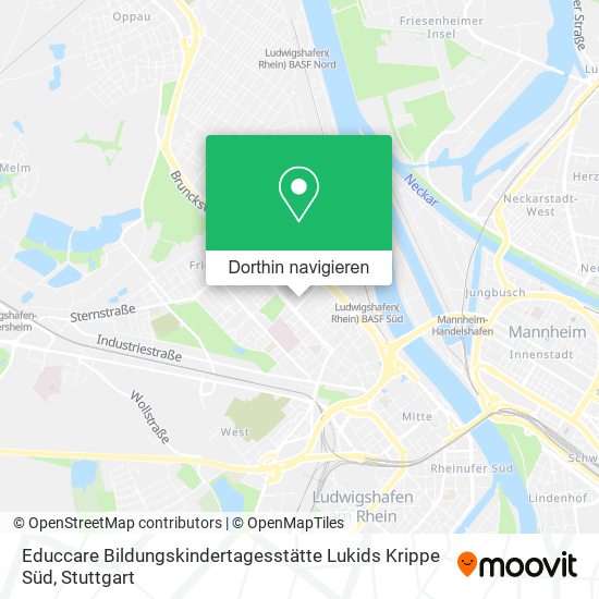 Educcare Bildungskindertagesstätte Lukids Krippe Süd Karte
