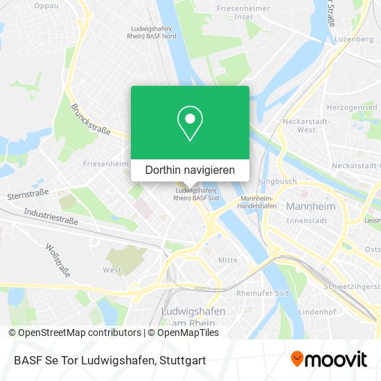 BASF Se Tor Ludwigshafen Karte