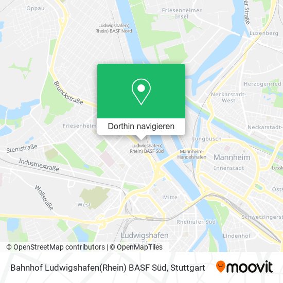 Bahnhof Ludwigshafen(Rhein) BASF Süd Karte
