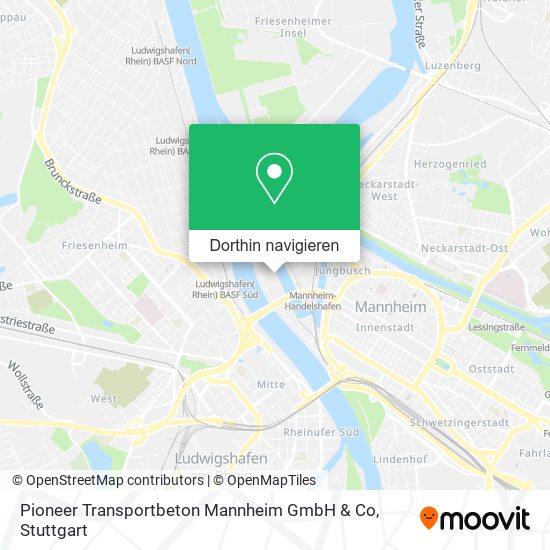 Pioneer Transportbeton Mannheim GmbH & Co Karte