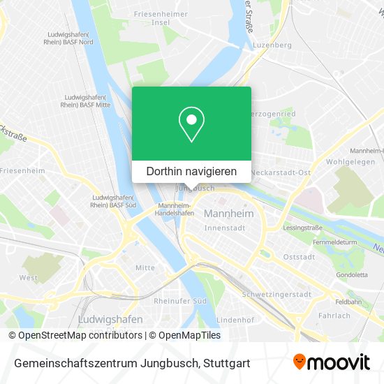 Gemeinschaftszentrum Jungbusch Karte