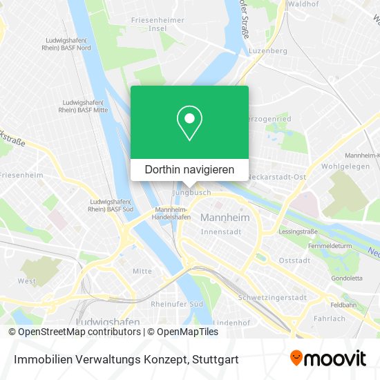 Immobilien Verwaltungs Konzept Karte