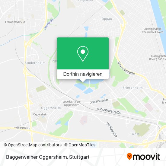 Baggerweiher Oggersheim Karte