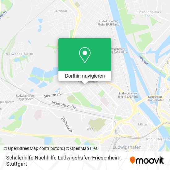 Schülerhilfe Nachhilfe Ludwigshafen-Friesenheim Karte