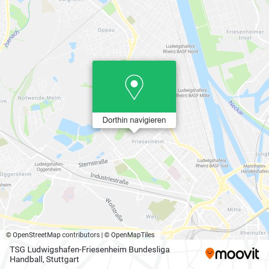 TSG Ludwigshafen-Friesenheim Bundesliga Handball Karte