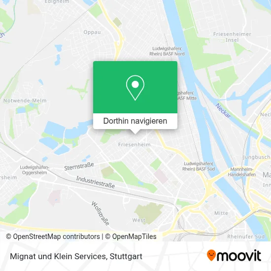 Mignat und Klein Services Karte