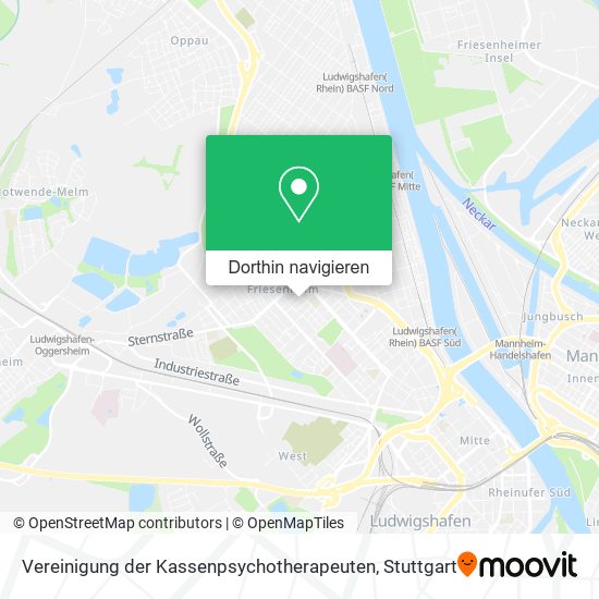 Vereinigung der Kassenpsychotherapeuten Karte