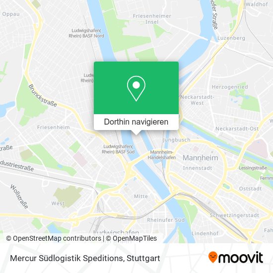 Mercur Südlogistik Speditions Karte