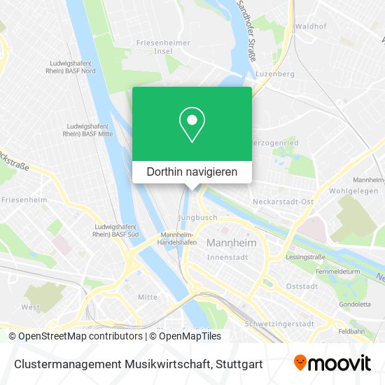 Clustermanagement Musikwirtschaft Karte