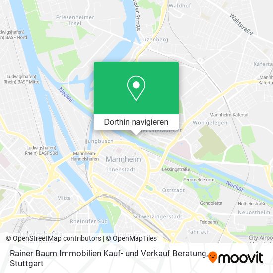 Rainer Baum Immobilien Kauf- und Verkauf Beratung Karte