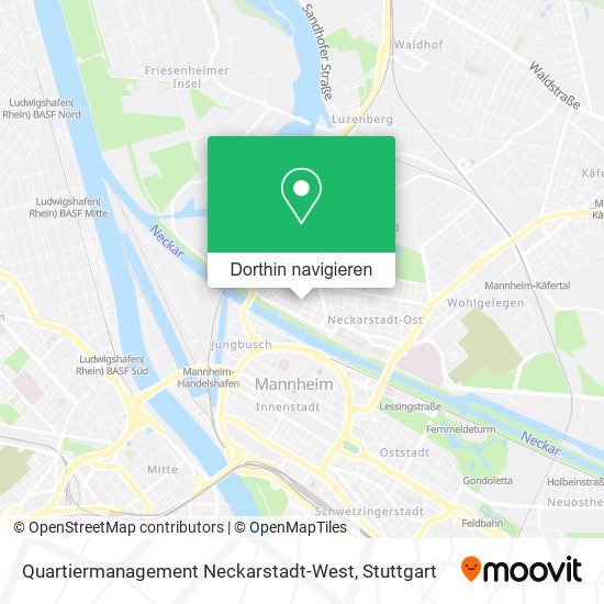 Quartiermanagement Neckarstadt-West Karte
