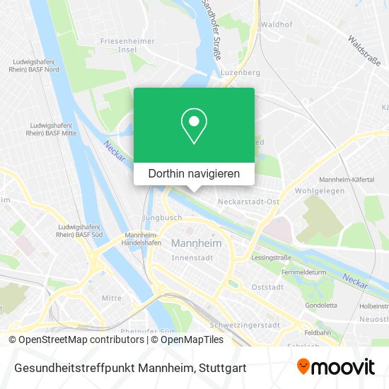 Gesundheitstreffpunkt Mannheim Karte