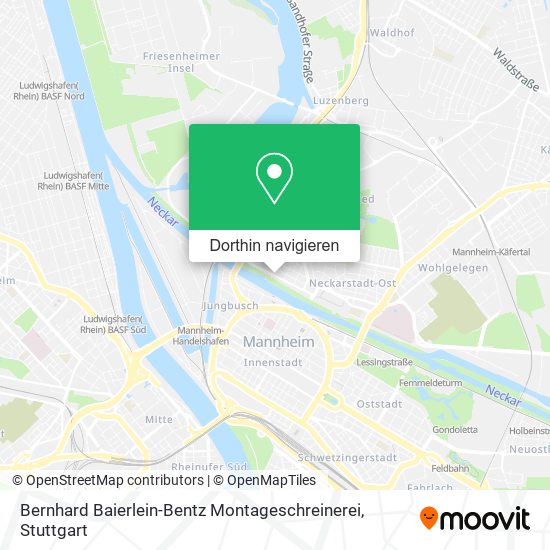 Bernhard Baierlein-Bentz Montageschreinerei Karte