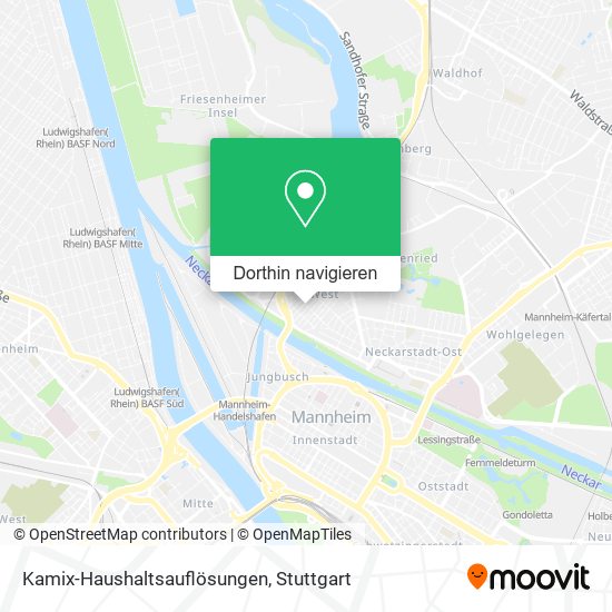 Kamix-Haushaltsauflösungen Karte