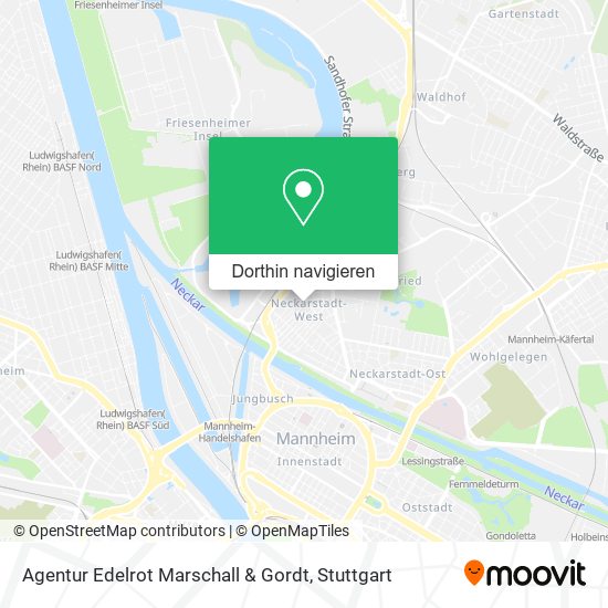 Agentur Edelrot Marschall & Gordt Karte