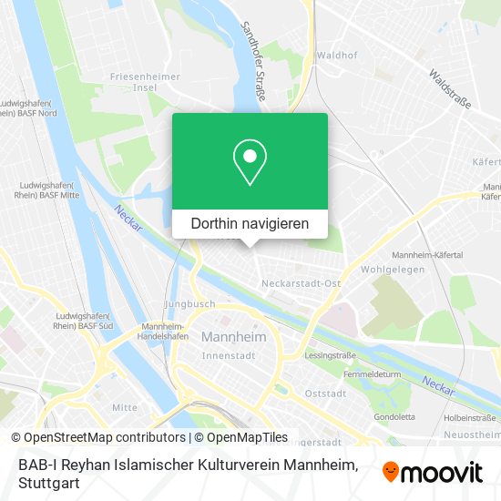 BAB-I Reyhan Islamischer Kulturverein Mannheim Karte