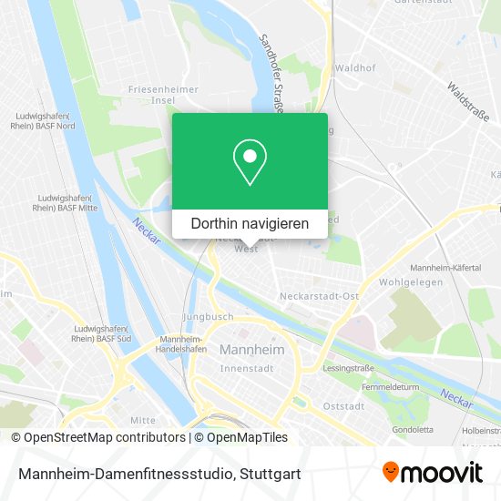 Mannheim-Damenfitnessstudio Karte