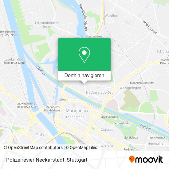 Polizeirevier Neckarstadt Karte