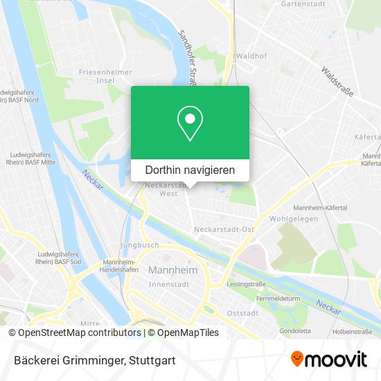 Bäckerei Grimminger Karte