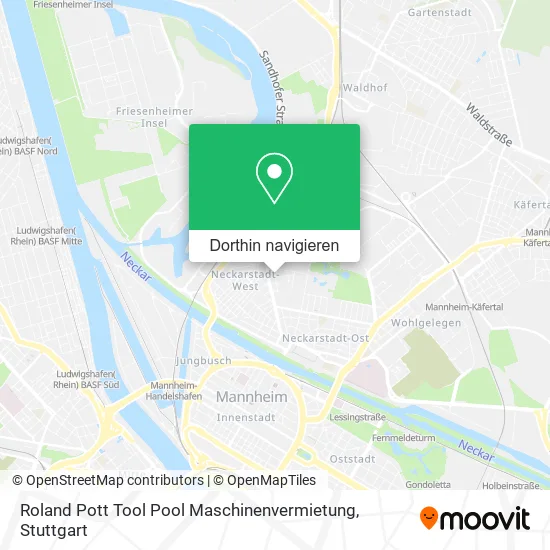 Roland Pott Tool Pool Maschinenvermietung Karte