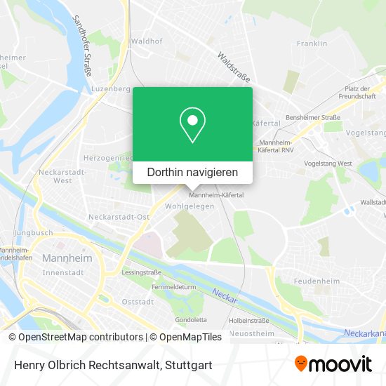 Henry Olbrich Rechtsanwalt Karte