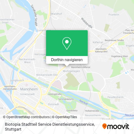 Biotopia Stadtteil Service Dienstleistungsservice Karte