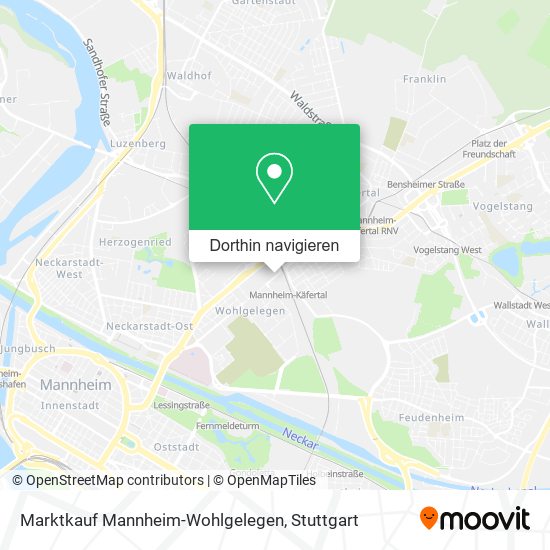 Marktkauf Mannheim-Wohlgelegen Karte