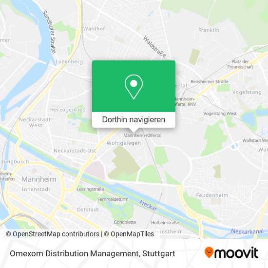 Omexom Distribution Management Karte