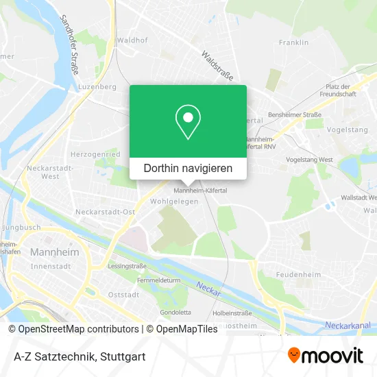 A-Z Satztechnik Karte