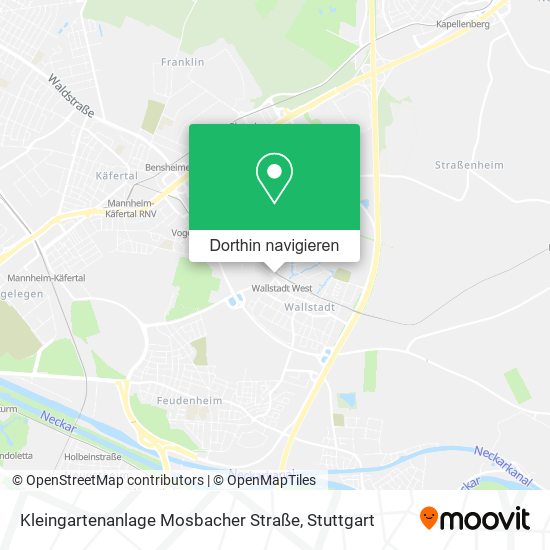 Kleingartenanlage Mosbacher Straße Karte