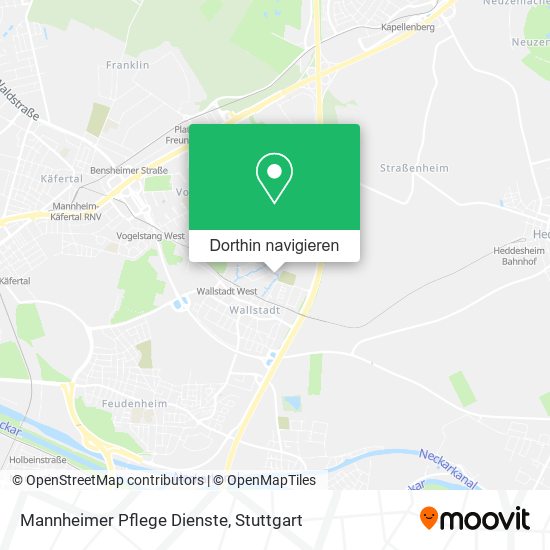 Mannheimer Pflege Dienste Karte