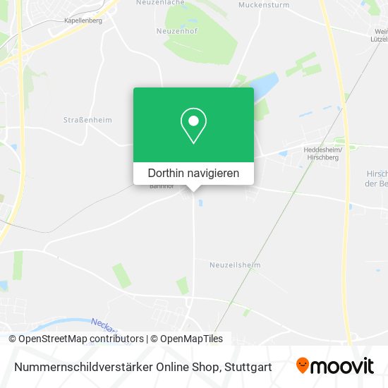 Nummernschildverstärker Online Shop Karte