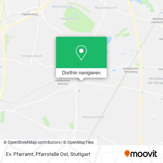 Ev. Pfarramt, Pfarrstelle Ost Karte
