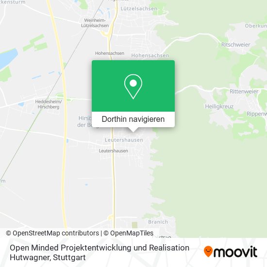 Open Minded Projektentwicklung und Realisation Hutwagner Karte