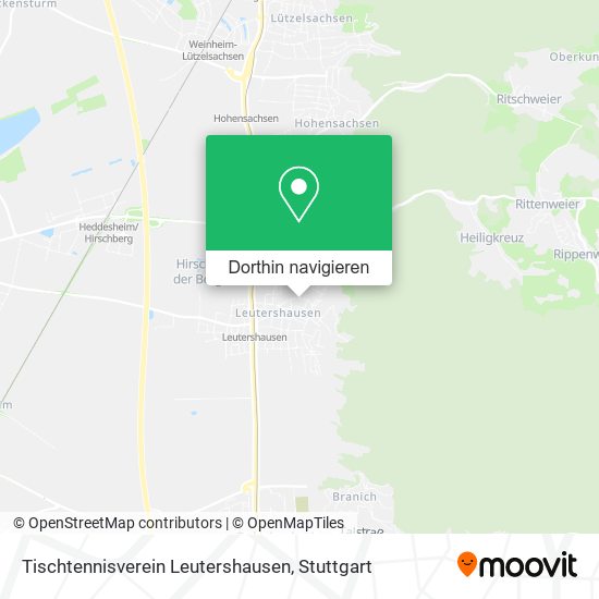 Tischtennisverein Leutershausen Karte